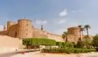 Panoramic view of Salah El-Din Citadel in Cairo, Egypt during classic egypt holiday